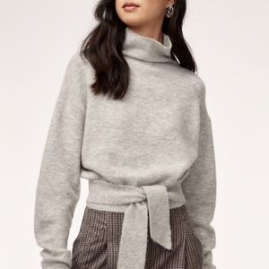 Aritzia Wilfred Cashmere Cropped Sweater